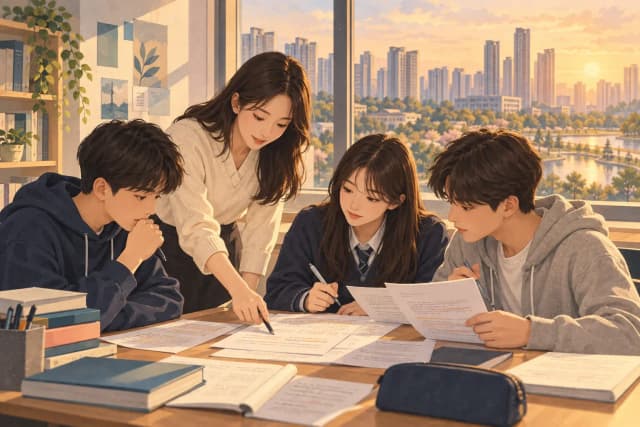 동탄 O학원 후기: 프린트물 속 지문으로 만드는 고품질 영어 문제